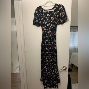 Long floral maxi dress